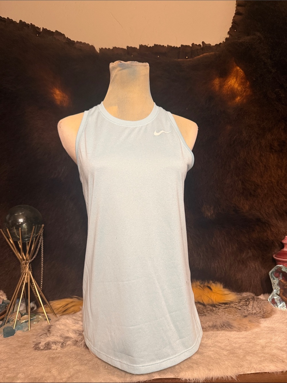Nike Women’s Pale Blue Athletic Tank S (6003)